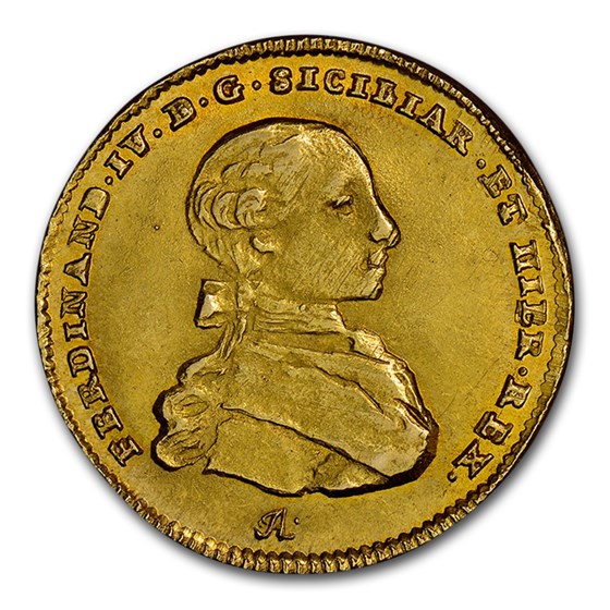1763 IA//CC-R Italian States Naples Gold 4 Ducati MS-66 NGC 1763 IA//CC-R Italian States Naples Gold 4 Ducati MS-66 NGC